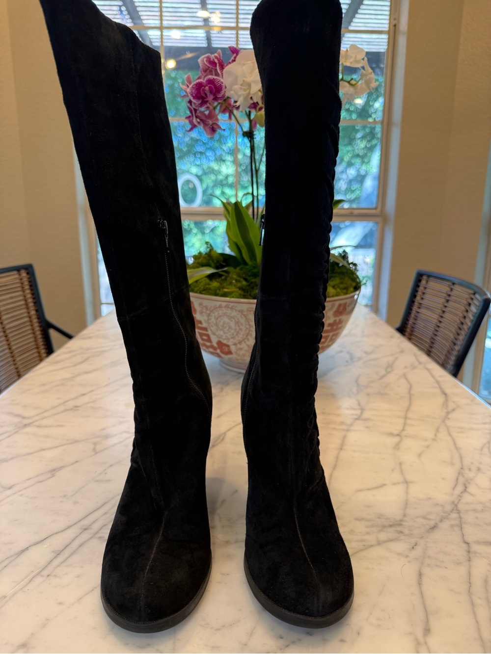 MIA Black Suede Over-the-Knee Boots
